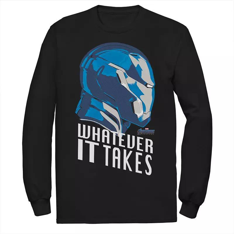 Marvel Mens Avengers Endgame Iron Man Whatever It Takes, Long Sleeve T-shirt Product Image