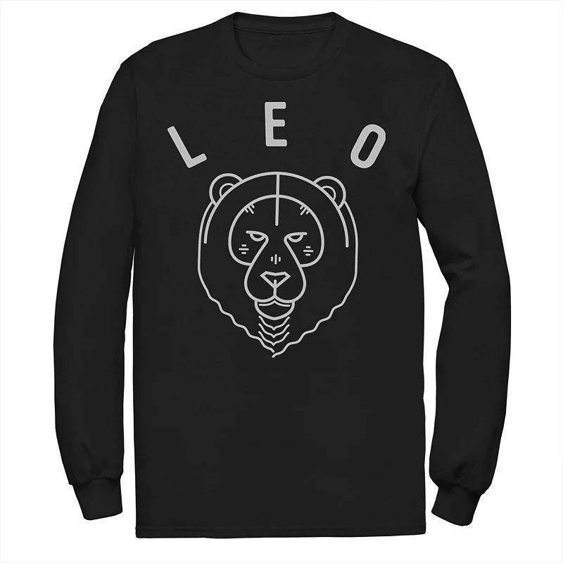 Mens Leo Yellow Ink Sketch Tee Black Product Image