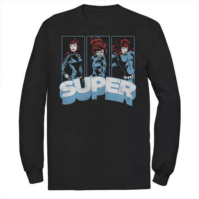 Mens Marvel Widow Super Vintage Comic Poses Tee Product Image