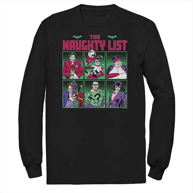 Big & Tall Batman The Gotham Naughty List Long Sleeve, Mens Product Image