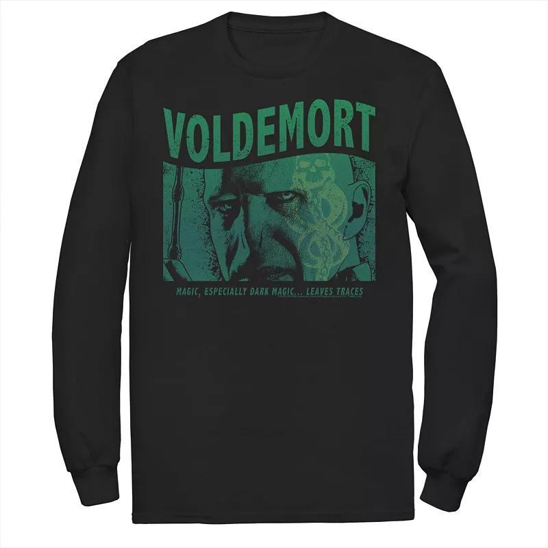 Mens Harry Potter Voldemort Dark Magic Leaves Traces Tee Black Product Image