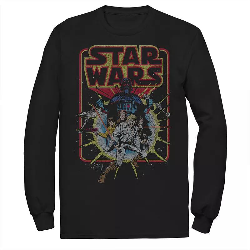 Disneys Star Wars Mens Old School Comic Cover Fleece Product Image