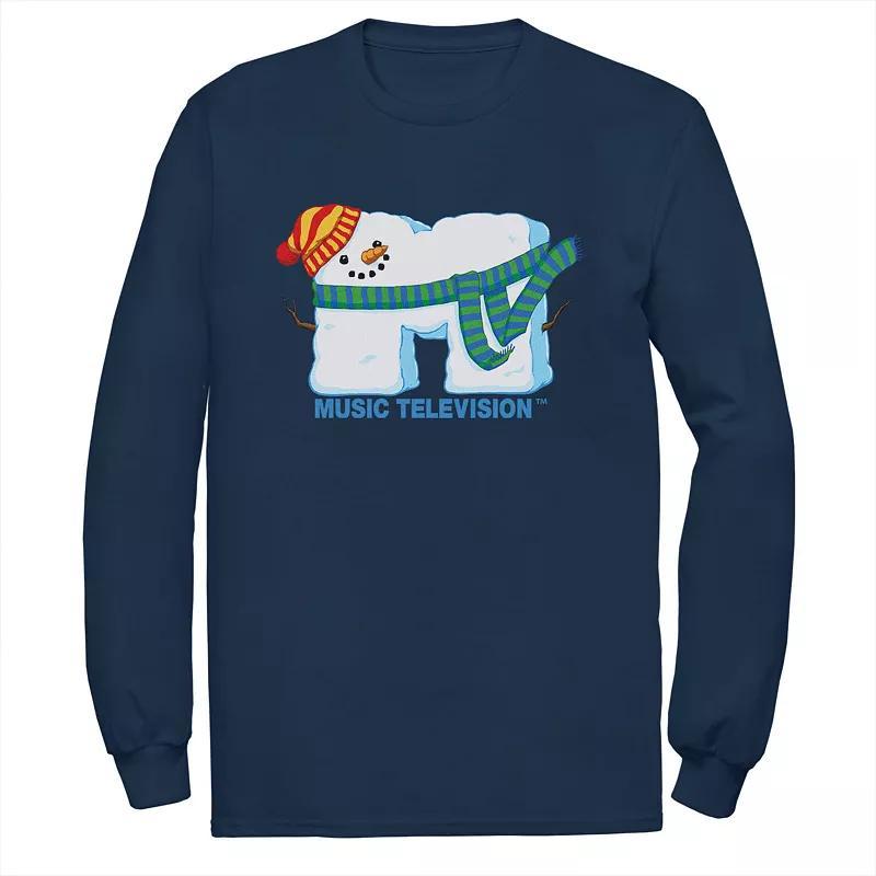 Mens MTV Snowman Logo Tee Blue Product Image