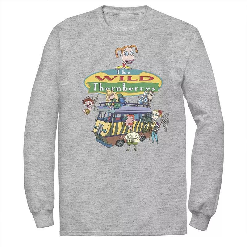 Mens Nickelodeon Wild Thornberrys Family RV Gathering Logo Long Sleeve Tee Product Image