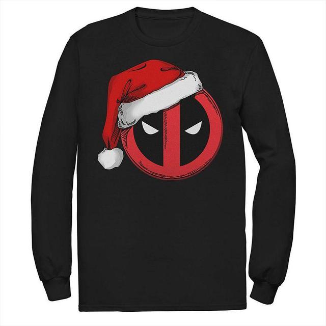 Mens Marvel Deadpool Icon Santa Hat Christmas Tee Product Image