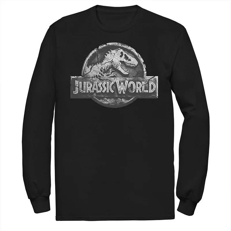 Mens Jurassic World Two Return Stone Logo Tee Blue Product Image