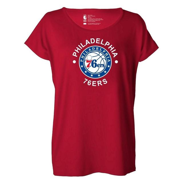 NBA Philadelphia 76ers Womens Dolman Short Sleeve T-Shirt Product Image