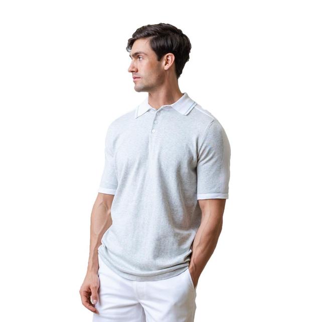 Hope & Henry Mens Short Sleeve Sweater Polo Product Image