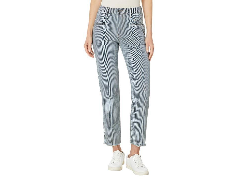 KUT from the Kloth Reese High-Rise Ankle Straight Leg-Zipp Fly-Fray In Volant (Volant) Women's Jeans Product Image