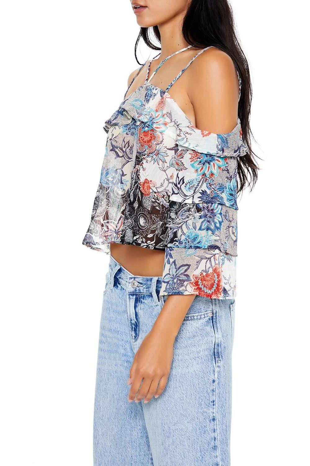 Chiffon Floral Print Crop Top | Forever 21 Product Image