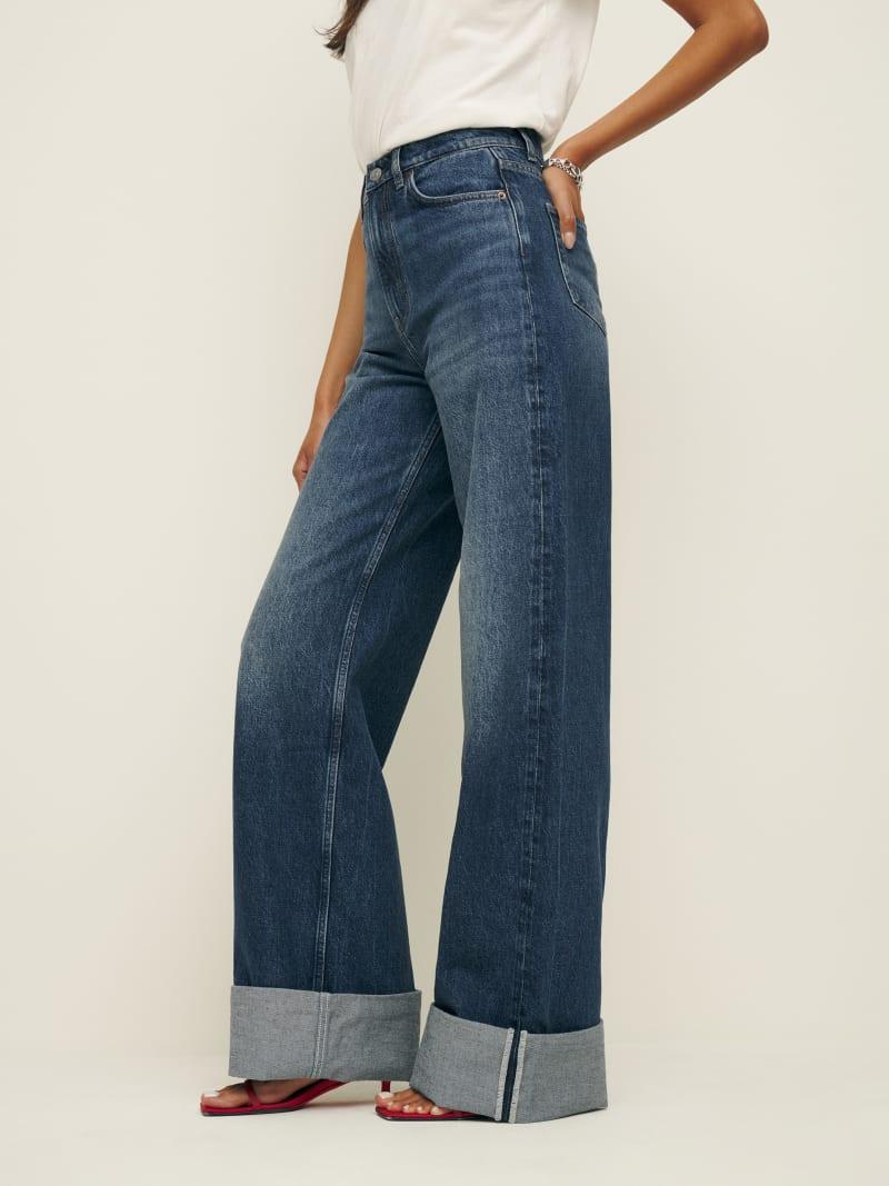 Cary Cuffed High Rise Slouchy Wide Leg Jeans product image