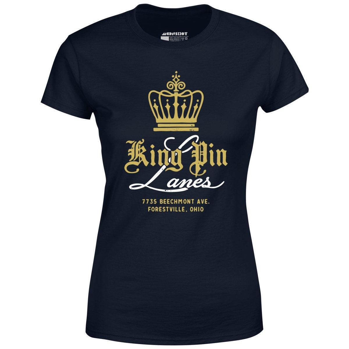 King Pin Lanes - Forestville, OH - Vintage Bowling Alley - Women's T-Shirt Female Product Image