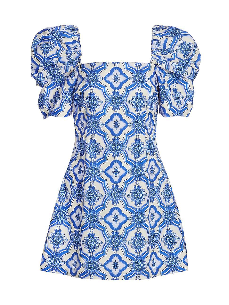 Womens Kelly Mosaic Poplin Dress Product Image