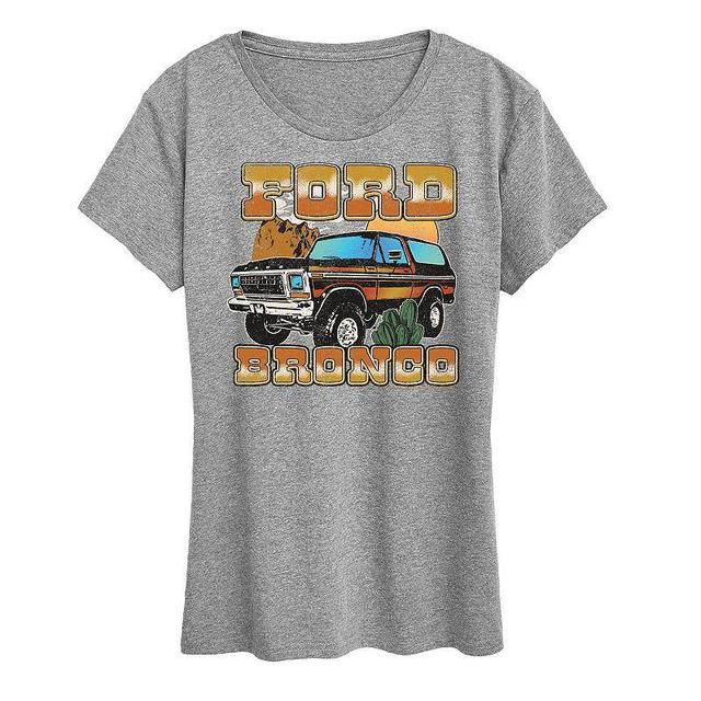 Womens Ford Vintage Bronco Desert Graphic Tee Product Image