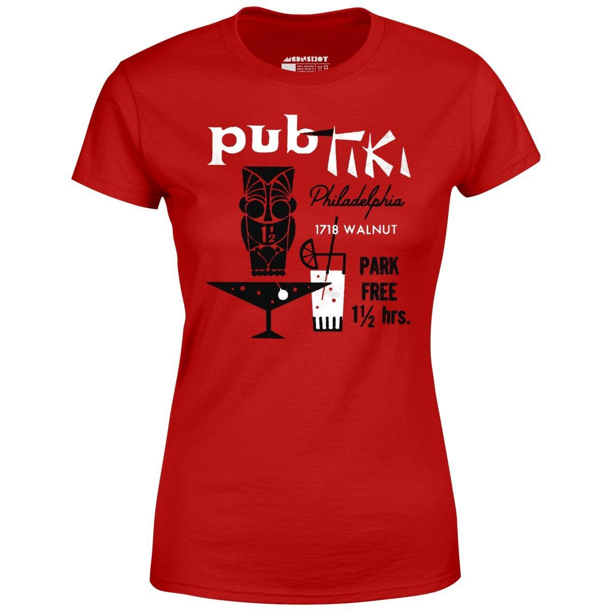 Pub Tiki - Philadelphia, PA - Vintage Tiki Bar - Women's T-Shirt Female Product Image