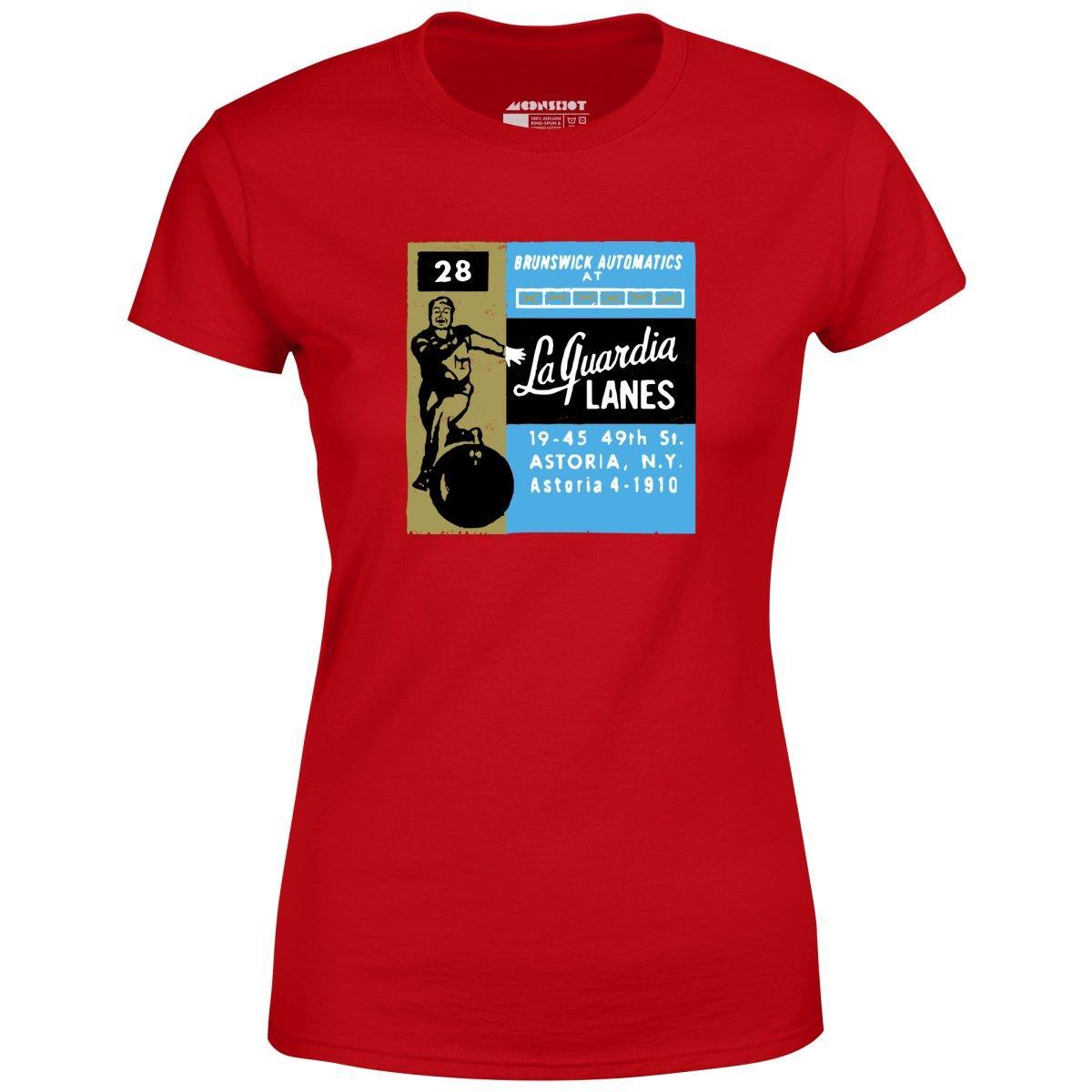 La Guardia Lanes - Astoria, NY - Vintage Bowling Alley - Women's T-Shirt Female Product Image