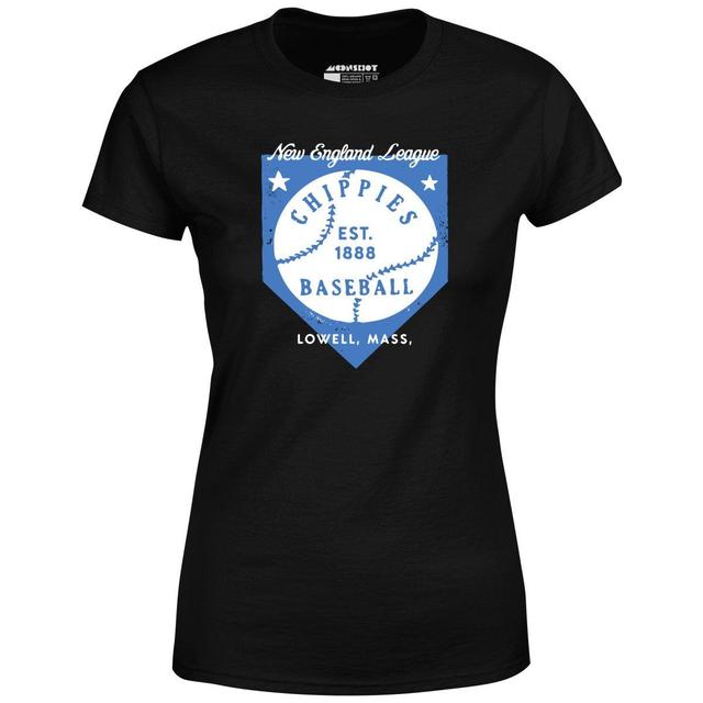 Lowell Chippies - Massachusetts - Vintage Defunct Baseball Teams - Women's T-Shirt Female Product Image