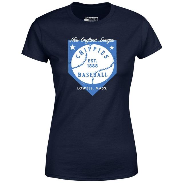 Lowell Chippies - Massachusetts - Vintage Defunct Baseball Teams - Women's T-Shirt Female Product Image