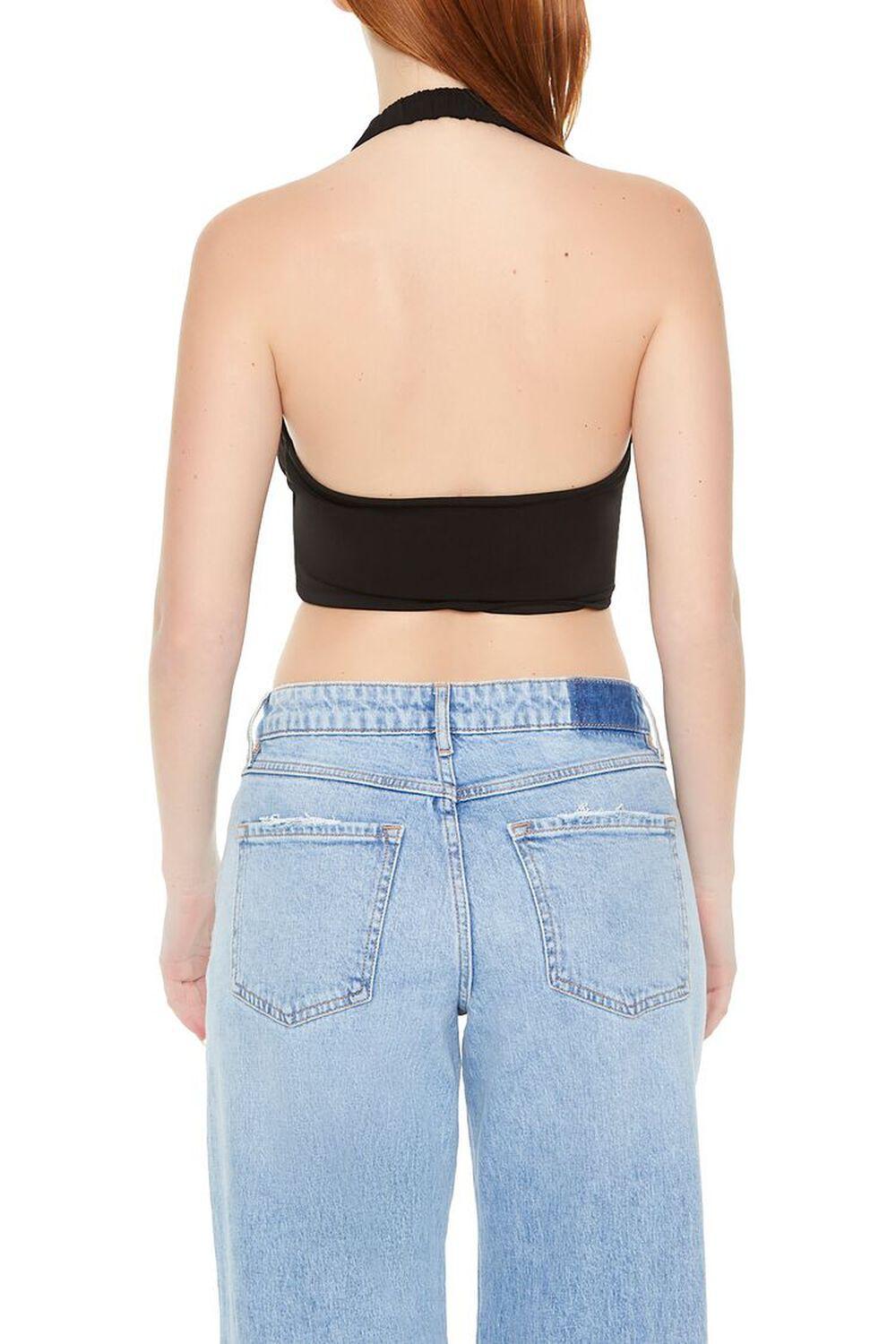 Rosette Halter Crop Top | Forever 21 Product Image