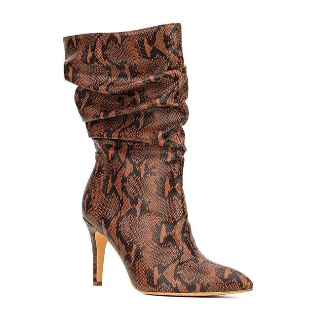 Fashion to Figure Fiona Womens Heeled Mid Calf Boots Product Image