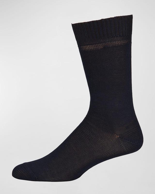 Mens Casual Cotton-Blend Knit Socks Product Image