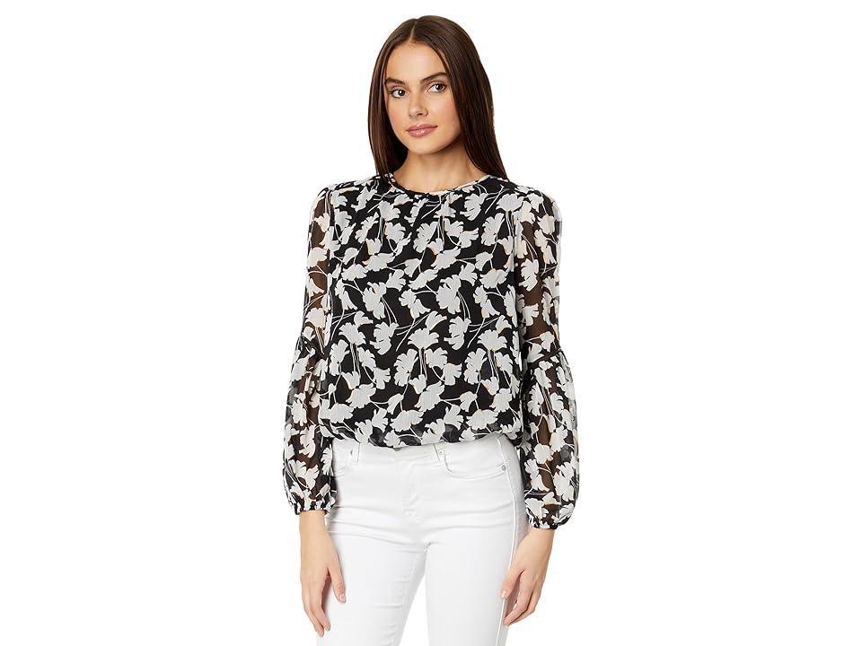 Tommy Hilfiger Abstract Floral Blouse (Black Women's Clothing product image