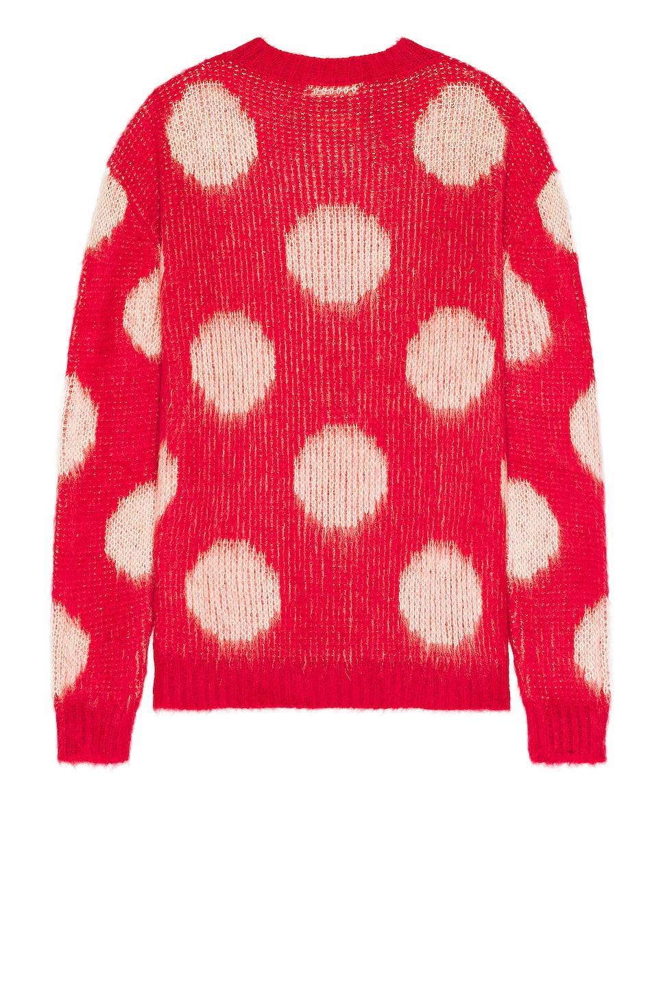 Marni Roundneck Sweater in Tulip - Red. Size 50 (also in 48). Product Image