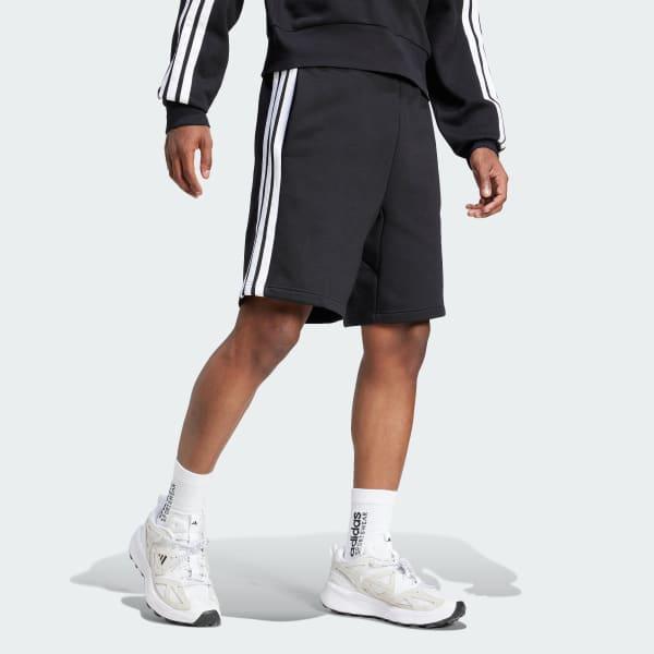 Essentials 3-Stripes Fleece Shorts Product Image