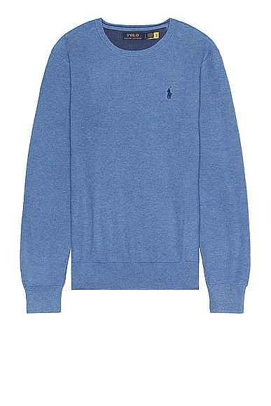 Polo Ralph Lauren Long Sleeve Sweater in Blue Product Image