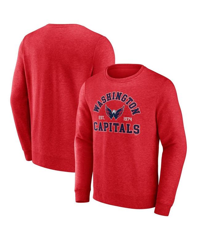 Mens Fanatics Red Washington Capitals Classic Arch Pullover Sweatshirt Product Image