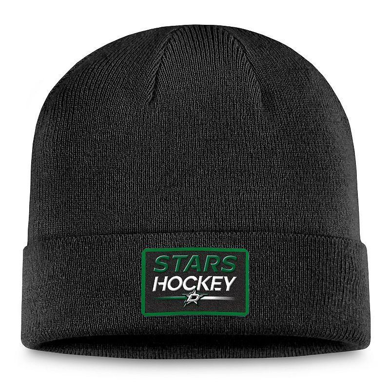 Mens Fanatics Branded Black Dallas Stars Authentic Pro Cuffed Knit Hat Product Image