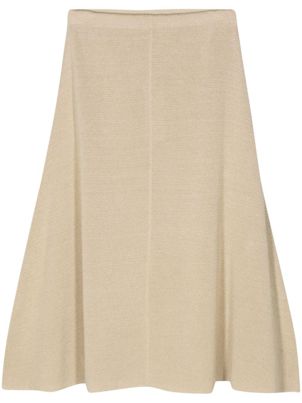 Faithe Linen Skirt In Neutrals Product Image