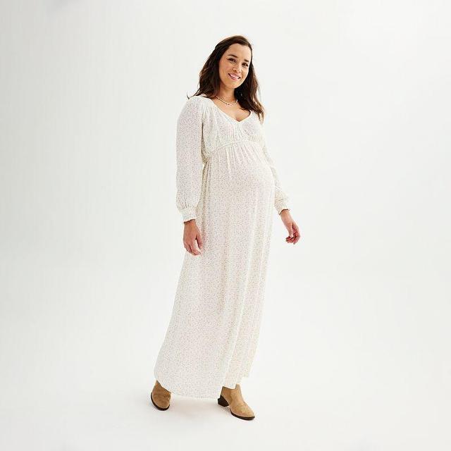 Maternity Sonoma Goods For Life Sweetheart Maxi Dress, Womens Product Image