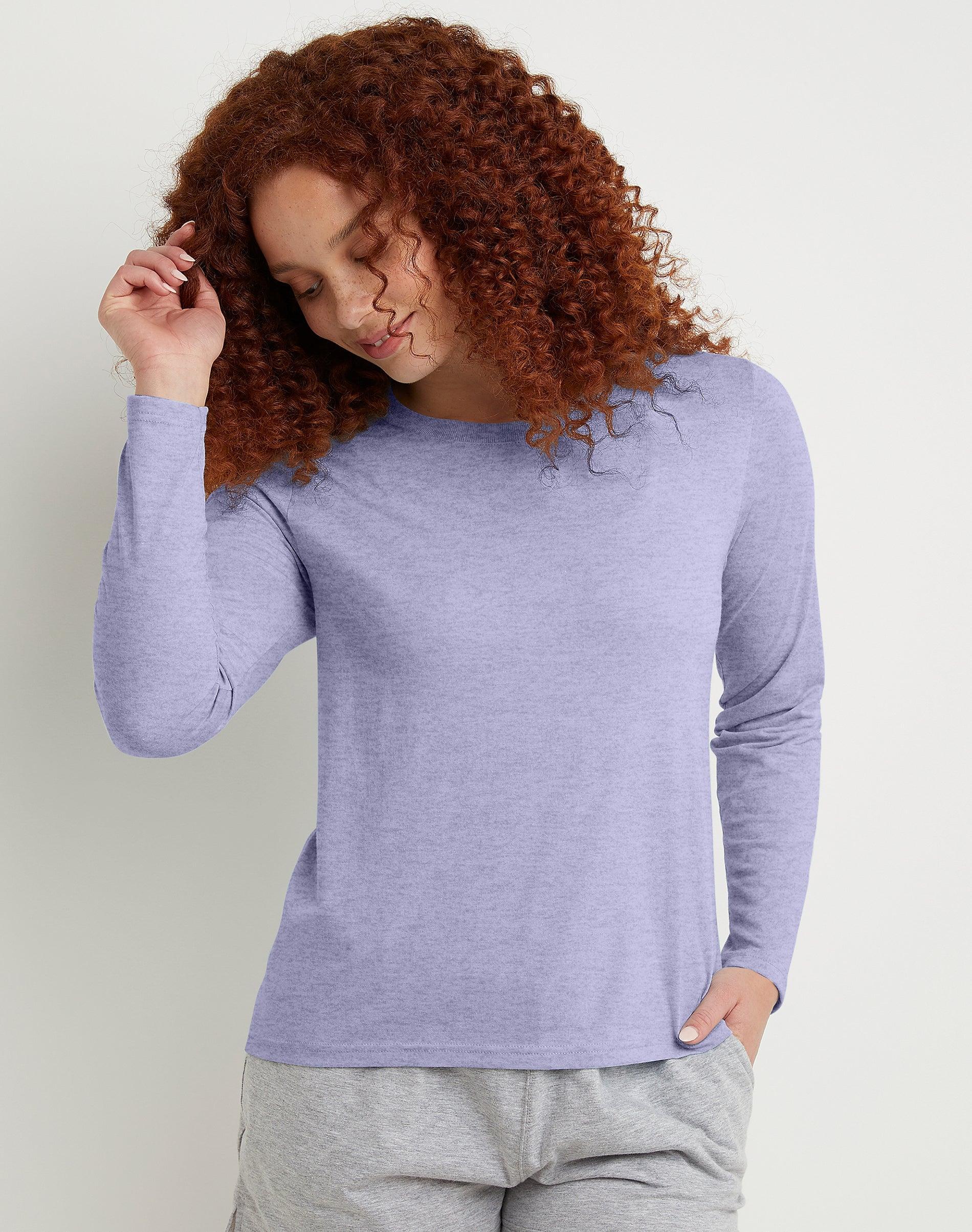 Womens Hanes Originals Long Sleeve Tri-Blend Tee Product Image