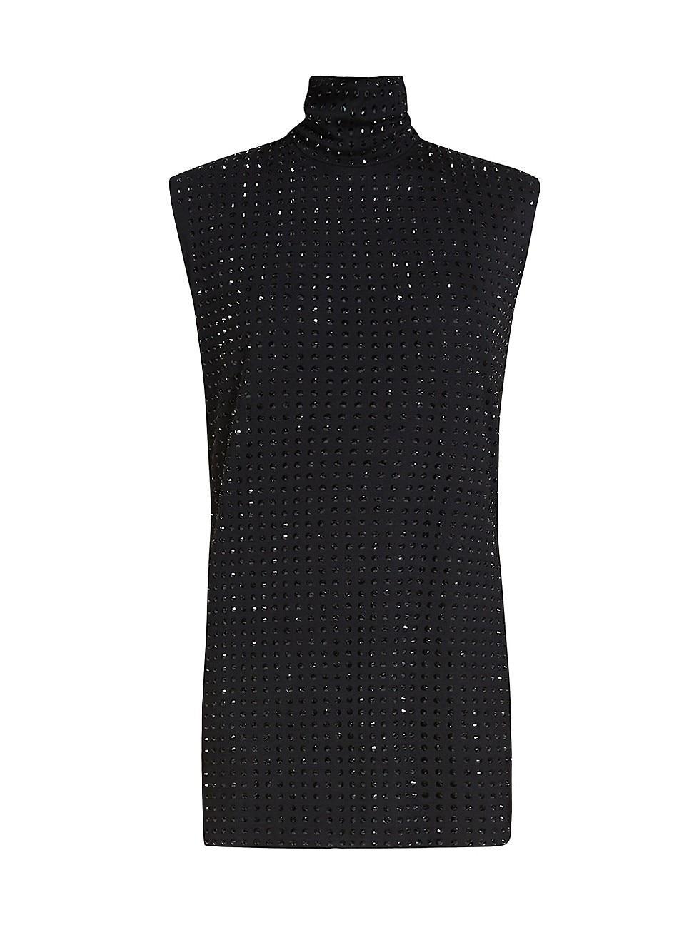 SPORTMAX Sleeveless Crystal Embellished Turtleneck Sweater Dress Product Image