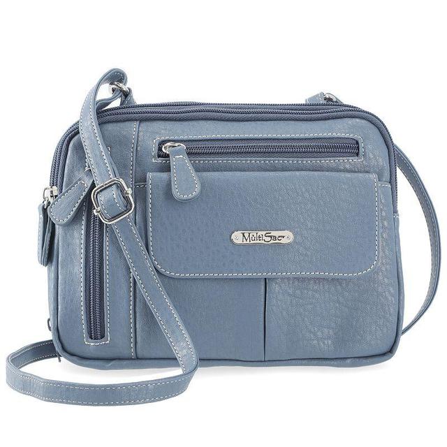 Womens MultiSac Zippy Crossbody Bag, Blue Product Image