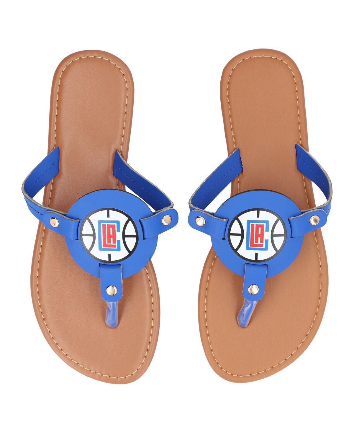 Womens LA Clippers Die-Cut Logo Flip Flops Product Image