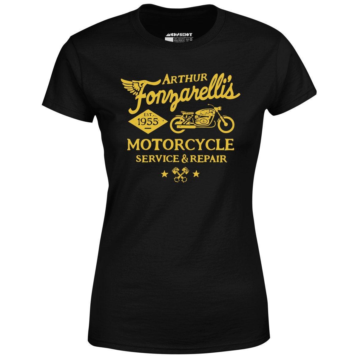 Arthur Fonzarelli's Motorcycle Service & Repair - Women's T-Shirt Female Product Image