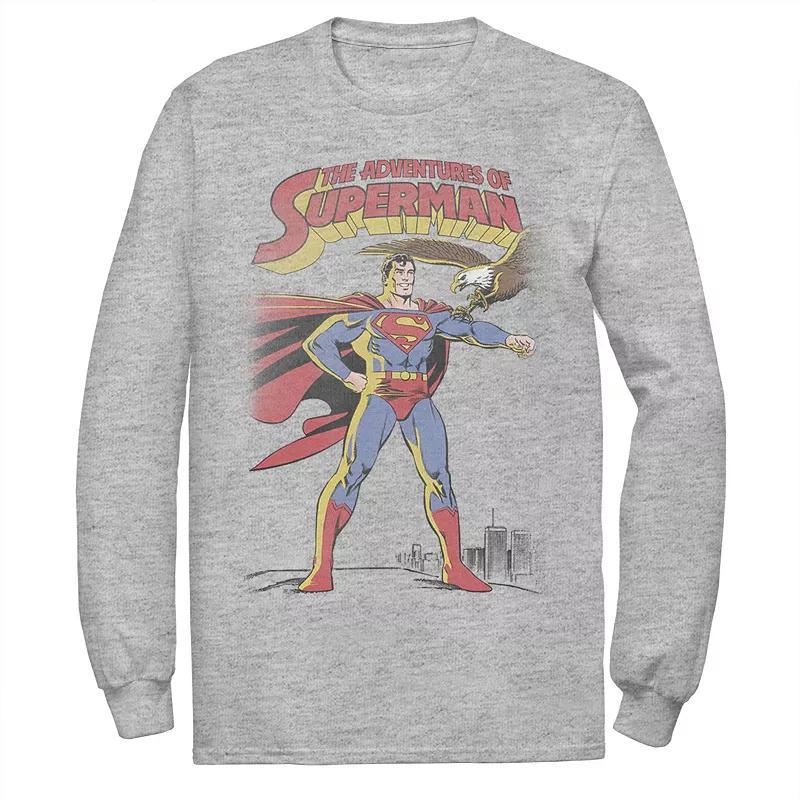 Mens DC Comics Superman Adventures Text Poster Tee Product Image