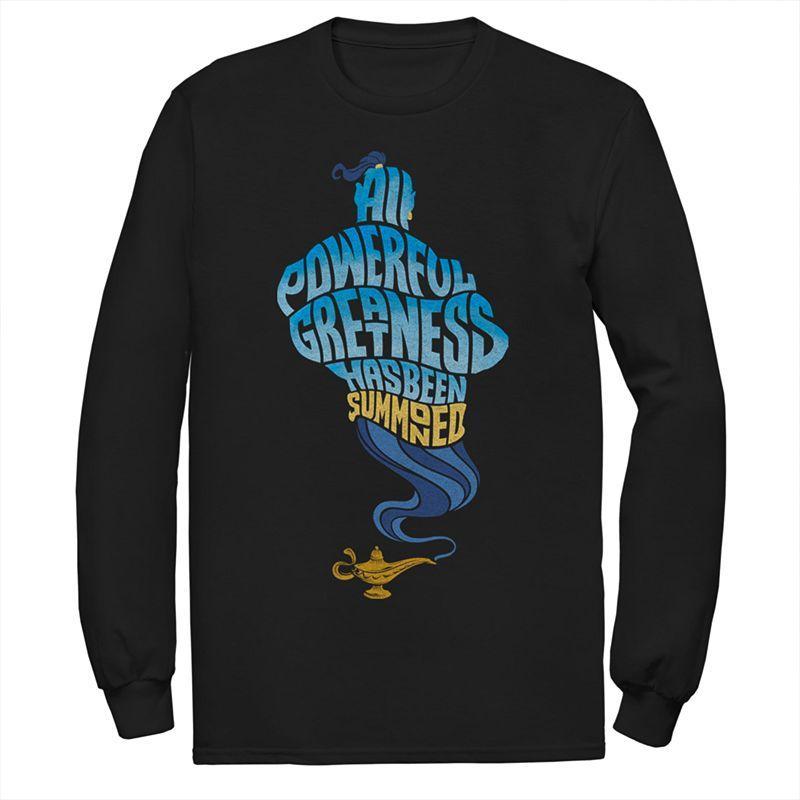 Disneys Aladdin Mens All Powerful Genie Long Sleeve Graphic Tee Product Image