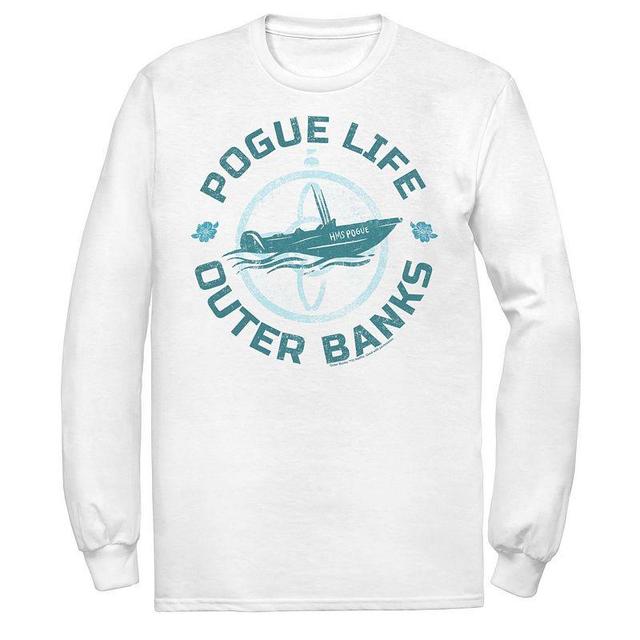 Mens Outer Banks Pogue Life Blue Hue Portrait Tee, Boys White Product Image