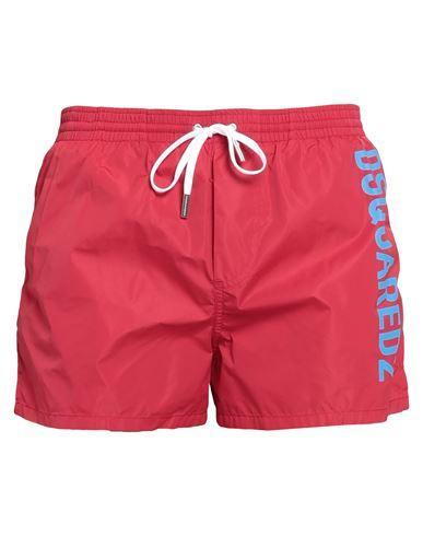 DSQUARED2 Man Swim Trunks Red Size 38 Polyamide Product Image