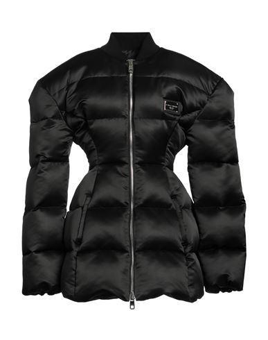 DOLCE & GABBANA Woman Puffer Black Size 8 Polyester, Brass, Silk, Elastane Product Image