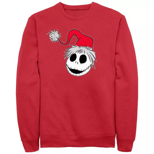 Mens Disney Nightmare Before Christmas Jack Skellington Santa Hat Sweatshirt Product Image