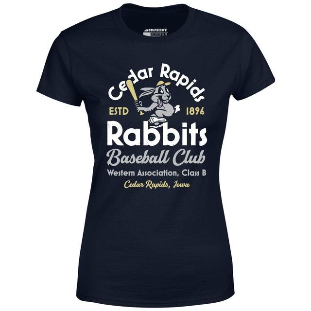 Cedar Rapids Rabbits - Iowa - Vintage Defunct Baseball Teams - Women's T-Shirt Female Product Image