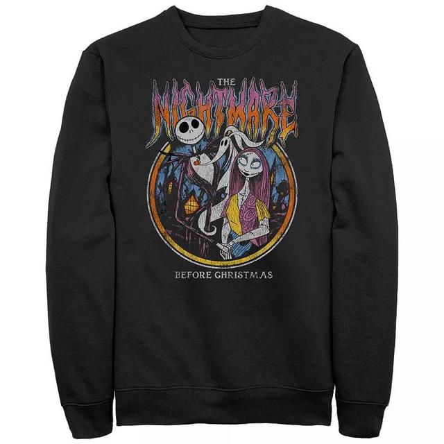 Disneys The Nightmare Before Christmas Jack And Sally Stamp Mens Graphic Fleece Product Image