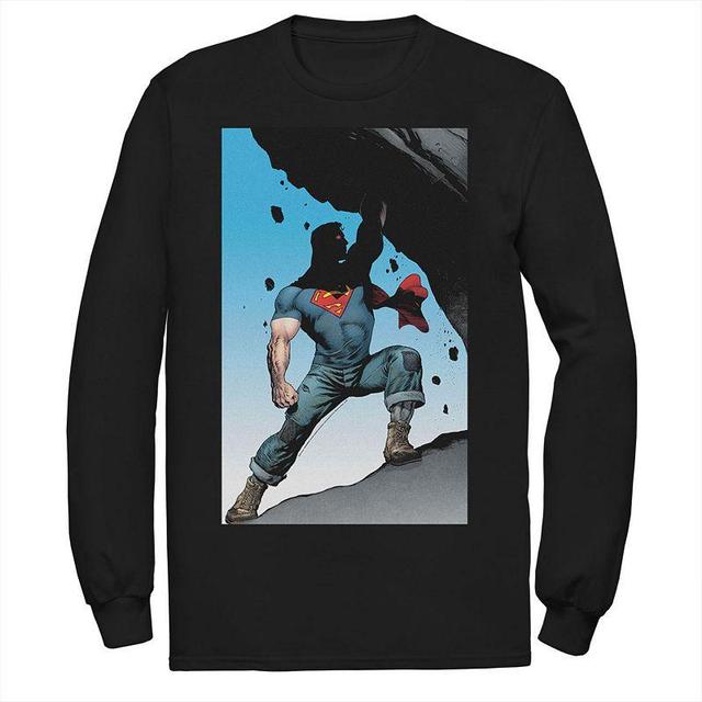 Mens DC Comics Superman Power Lift Comic Poster Tee Product Image