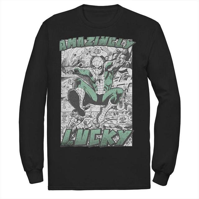 Mens Marvel Spider-Man Amazingly Lucky St. Patricks Tee Product Image