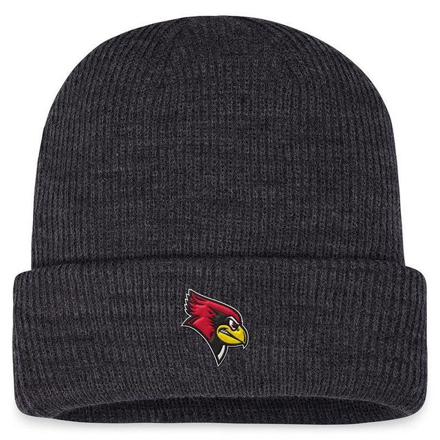 Mens Top of the World Charcoal Illinois State Redbirds Sheer Cuffed Knit Hat Product Image