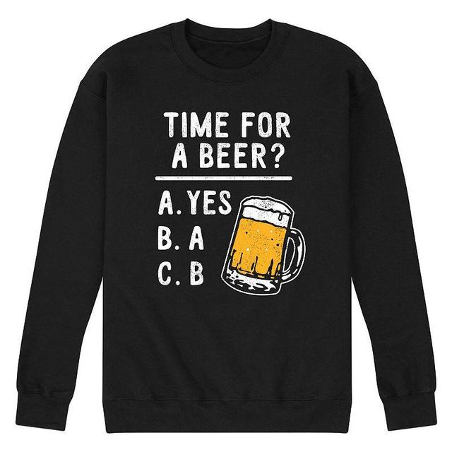 Mens Time for a Beer Sweatshirt Black Product Image